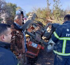 Burdur'da traktörün devrilmesi sonucu sürücü öldü, eşi yaralandı