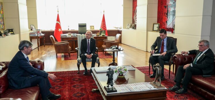 CHP Genel Başkanı Kılıçdaroğlu, Kazakistan'ın Ankara Büyükelçisi Saparbekuly'i kabul etti