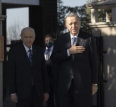 Cumhurbaşkanı Erdoğan, MHP Genel Başkanı Bahçeli ile bir araya geldi