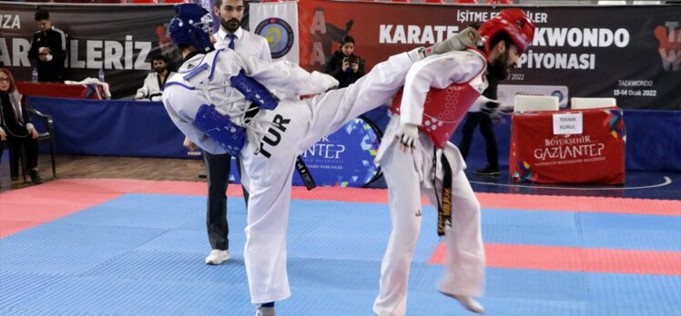 Gaziantep'teki İşitme Engelliler Karate ve Tekvando Türkiye Şampiyonası sona erdi