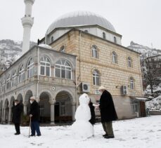 Gümüşhane'de kar etkili oldu