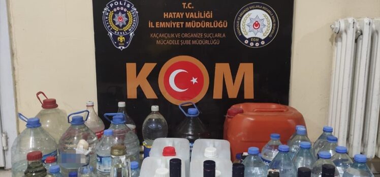 Hatay'da sahte içki ve kaçakçılık operasyonunda 4 kişi yakalandı