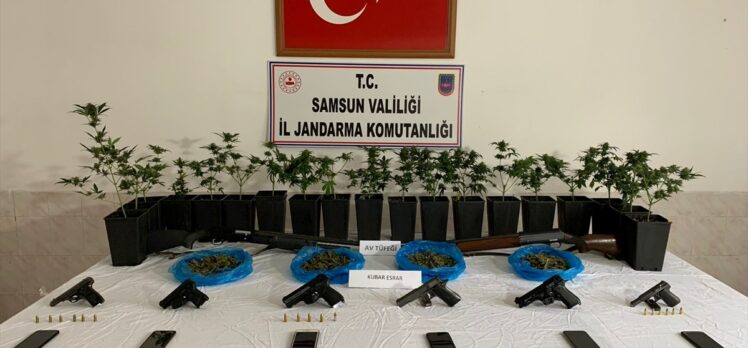 Samsun'da 16 adreste uyuşturucu bulunduran şüpheli yakalandı