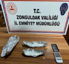 Zonguldak'ta narkotik uygulamasında yakalanan 3 şüpheliden 1'i tutuklandı