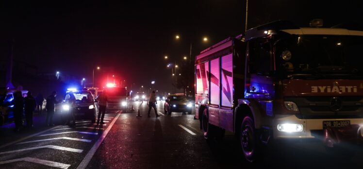 Başkentte otomobilin beton bariyere çarptığı kazada 1 kişi öldü