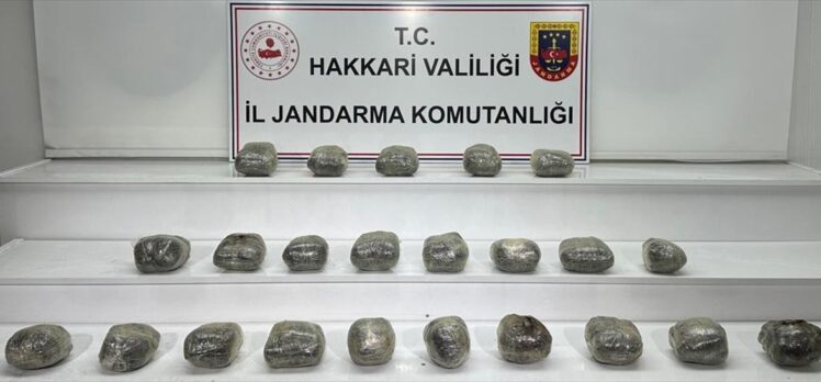 Hakkari'de 22 kilo 800 gram eroin ele geçirildi