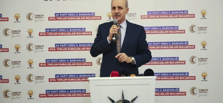 AK Parti Genel Başkanvekili Kurtulmuş, Ordu'da STK temsilcileriyle buluştu: