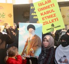 Charlie Hebdo'nun Hamaney karikatürleri İstanbul'da protesto edildi