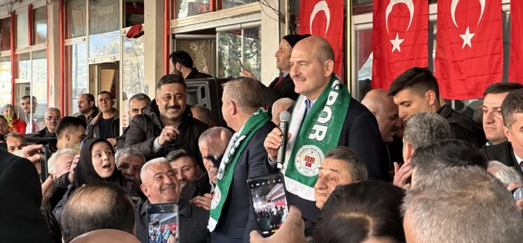 İçişleri Bakanı Soylu, Sinop'un Durağan ilçesinde halka hitap etti: