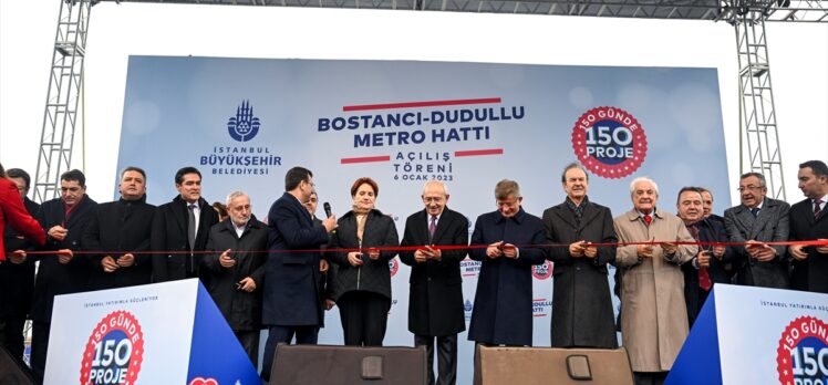 İstanbul'da yapımı tamamlanan Dudullu-Bostancı Metro Hattı törenle hizmete açıldı