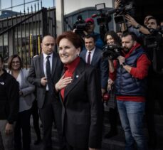 İYİ Parti Genel Başkanı Akşener, Gelecek Partisi Genel Başkanı Davutoğlu ile bir araya geldi