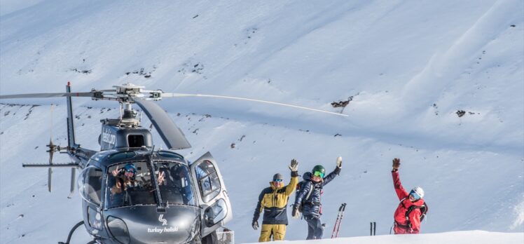 Kaçkar Dağları'nda “heliski” heyecanı devam ediyor