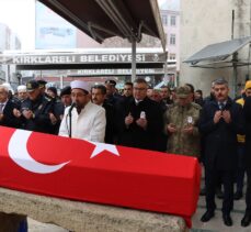 Kırklareli'nde görevi başında kalp krizinden ölen polis memuru defnedildi