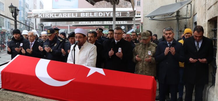 Kırklareli'nde görevi başında kalp krizinden ölen polis memuru defnedildi