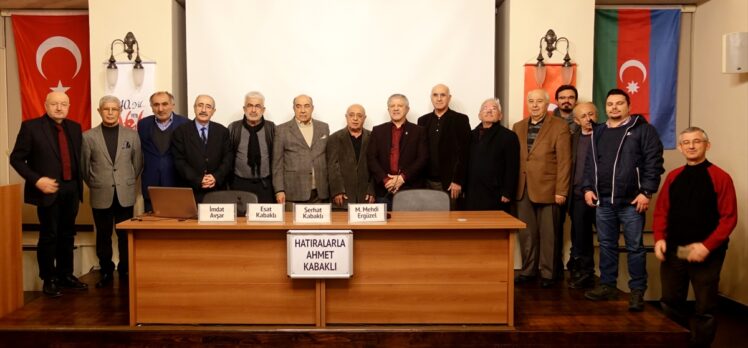 Ahmet Kabaklı, vefatının 22. yılında Türk Edebiyatı Vakfı'nda anıldı