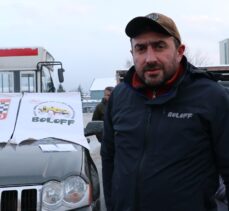 Bolu'daki off-road tutkunları, 30 arazi aracıyla deprem bölgesine hareket etti