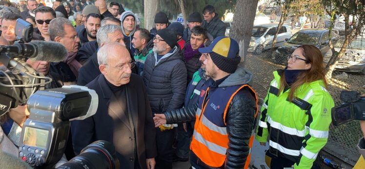 CHP Genel Başkanı Kılıçdaroğlu, depremden etkilenen Osmaniye'de incelemelerde bulundu