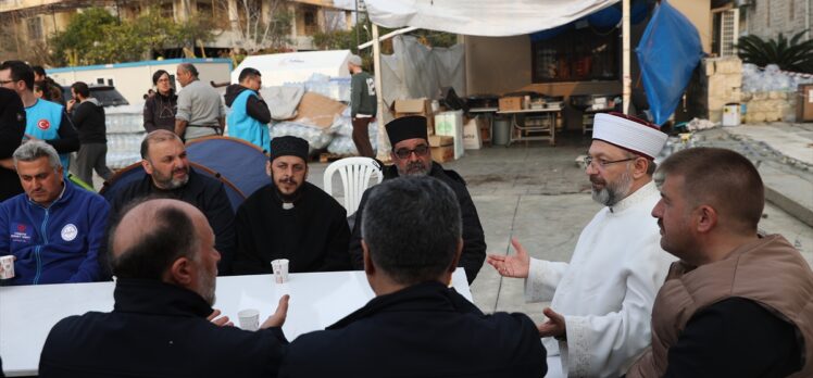 Diyanet İşleri Başkanı Erbaş, Hatay'da Saint İlyas Rum-Ortodoks Kilisesi'ni ziyaret etti