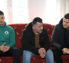 Giresunspor'dan depremde hayatını kaybeden futbolcunun ailesine ziyaret