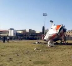 İran'da Gençlik ve Spor Bakanı'nı taşıyan helikopter iniş sırasında düştü