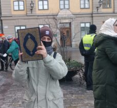 İsveç'te Kur'an-ı Kerim yakılmasının yasaklanması talebiyle gösteri yapıldı