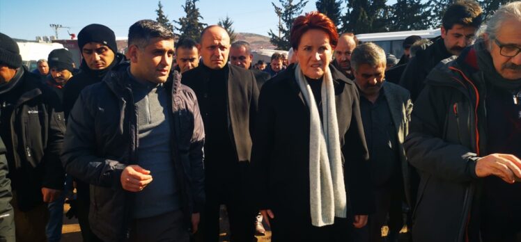 İYİ Parti Genel Başkanı Akşener, deprem bölgesini ziyaret etti: