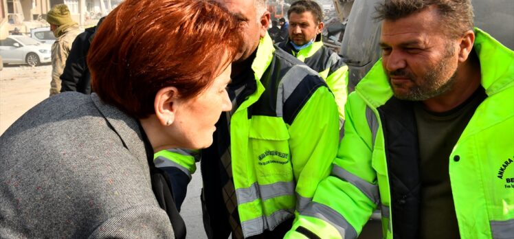 İYİ Parti Genel Başkanı Akşener, deprem bölgesini ziyaret etti: