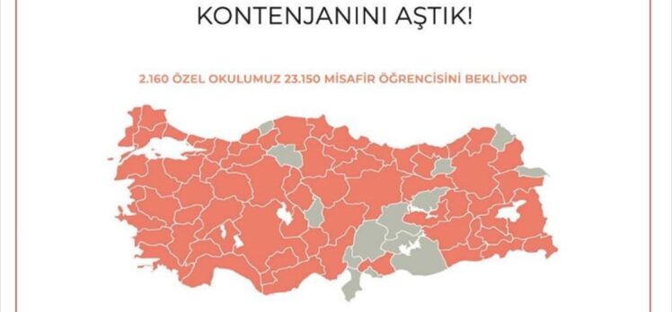 Özel okullar, depremden etkilenen 20 bin öğrenci için 68 ildeki okullarda ücretsiz kontenjan açtı