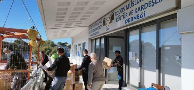 Rodos ve İstanköy'deki soydaşlar, depremzedeler için yardım göndermeye devam ediyor