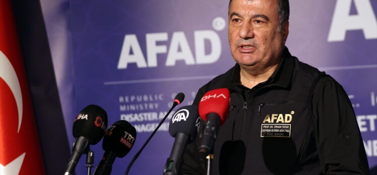 AFAD Deprem ve Risk Azaltma Genel Müdürü Tatar 110 köyün tahliye edildiğini açıkladı