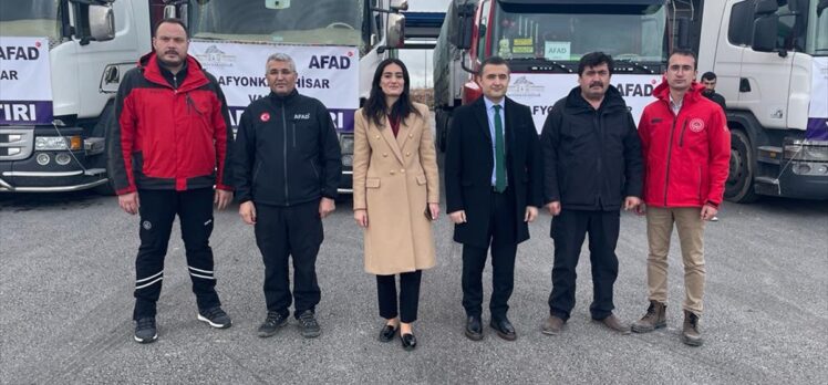 Afyonkarahisar'dan deprem bölgesine yardımlar sürüyor