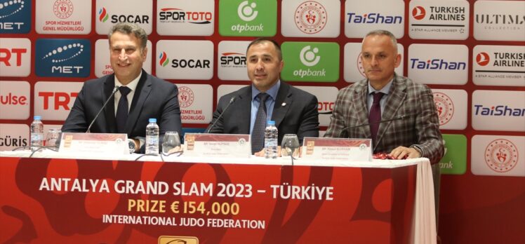 Antalya Grand Slam Judo Turnuvası'nda sporcuların kura çekimi gerçekleştirildi