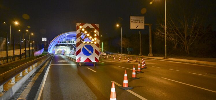 Avrasya Tüneli bakım çalışması nedeniyle trafiğe kapatıldı