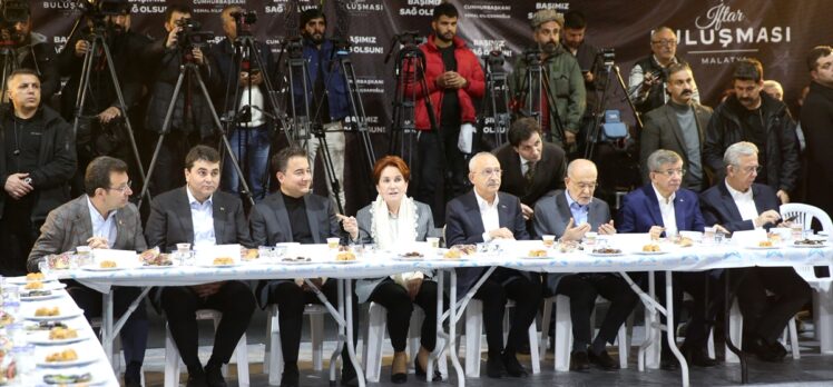 CHP Genel Başkanı Kılıçdaroğlu, Malatya'da depremzedelerle iftar programında konuştu: