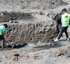 Edirne'deki hızlı tren çalışmalarında Osmanlı mezar taşları bulundu