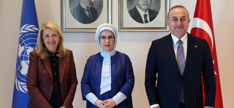 Emine Erdoğan, UNICEF İcra Direktörü Russell ile görüştü