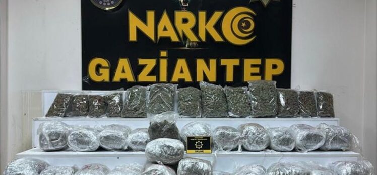 Gaziantep'te 28 kilo 400 gram skunk ele geçirildi