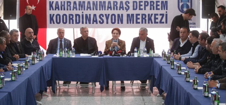 İYİ Parti Genel Başkanı Akşener, Kahramanmaraş'ta afet koordinasyon merkezini ziyaret etti