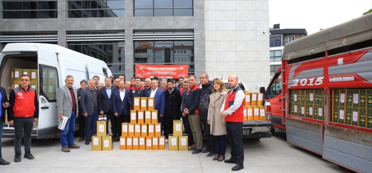 Muğlalı çiftçilerin bağışladığı çam balı, zeytinyağı, et ve süt ürünleri depremzedelere ulaştırılacak