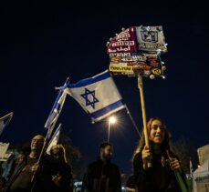 Netanyahu hükümetinin yargı düzenlemesi Batı Kudüs'te protesto edildi