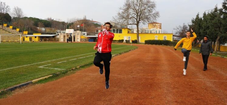 Özel sporcu Emirhan Akçakoca, atletizmde 5 yılda 27 madalya kazandı