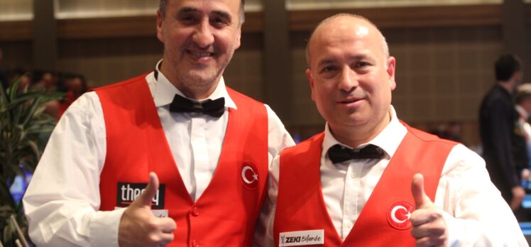 Avrupa Bilardo Şampiyonası'nda Artistik Milli Takımı, altın madalya kazandı