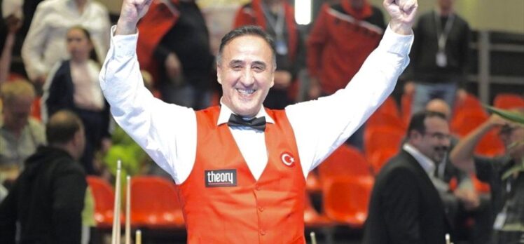 Avrupa Bilardo Şampiyonası'nda milli sporcu Hacı Arap Yaman altın madalya kazandı