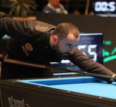 Berkay Karakurt, Antalya'da düzenlenen Avrupa Bilardo Şampiyonası'nda ikinci oldu