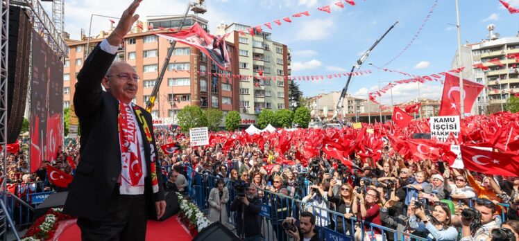 Cumhurbaşkanı adayı Kılıçdaroğlu, Eskişehir mitinginde konuştu: