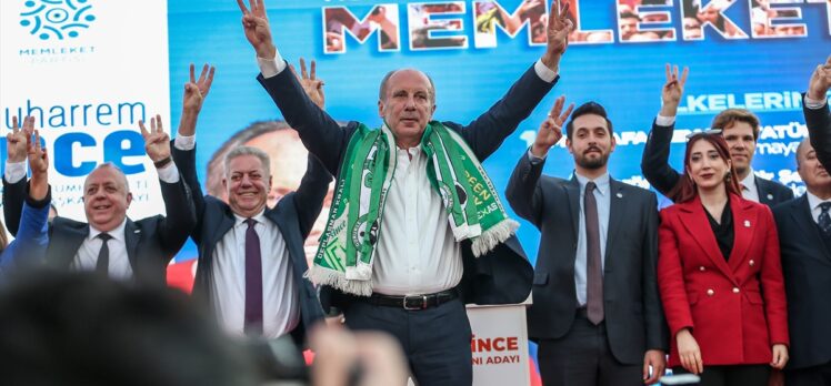 Cumhurbaşkanı adayı Muharrem İnce, Bursa'da konuştu: