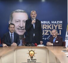 İçişleri Bakanı Soylu, Bayrampaşa'da partisinin teşkilat mensuplarıyla bir araya geldi: