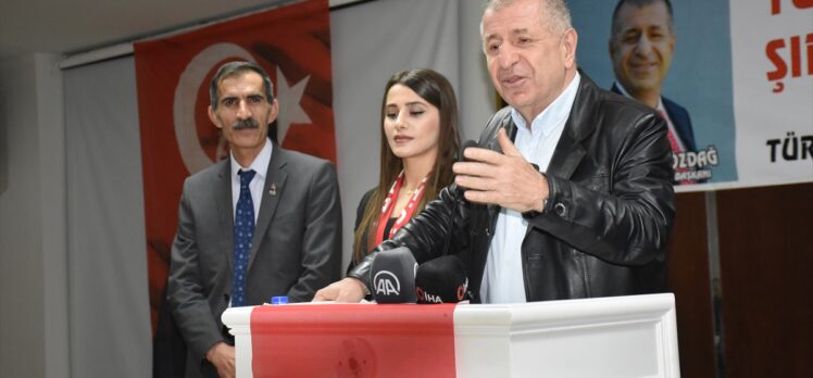 Zafer Partisi Genel Başkanı Özdağ, Şırnak'ta milletvekili aday tanıtım toplantısına katıldı