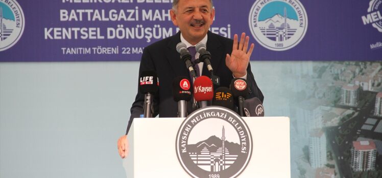 AK Parti'li Özhaseki, Kayseri'de Kentsel Dönüşüm Projesi Tanıtım Töreni'nde konuştu: