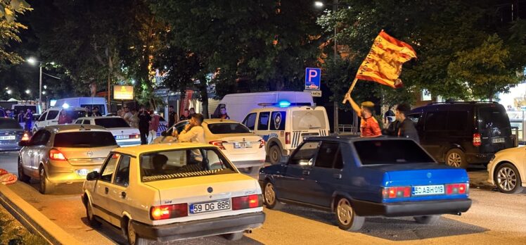 Galatasaray'ın şampiyonluğu kutlanıyor